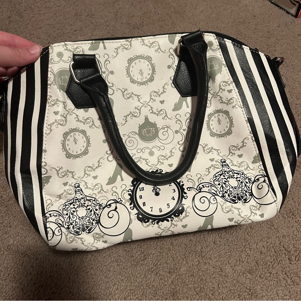 Disney Cinderella 2015 Black and White Handbag Purse - Picture 3 of 12